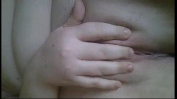 BBW solo in bed big natural boob amateur cumming