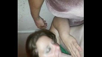 Wife gives blowjob