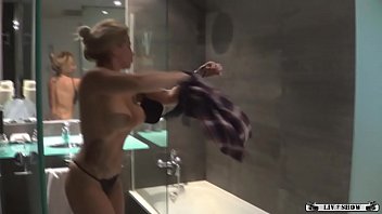 Sabrina Moon in hot shower
