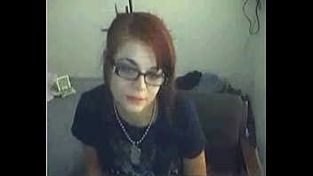 Nerdy girl shows you all on webcam