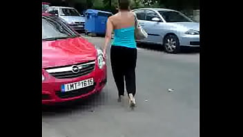 Greek bubble butt walk on road