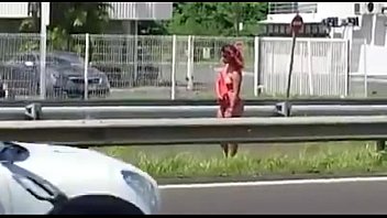 naked woman on the roadside in gwada