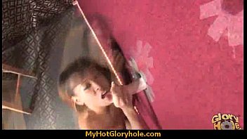 Hot couple having oral sex in gloryhole interracial 23
