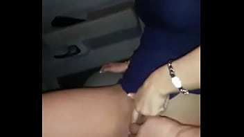 My girlfriend masturbating in the car