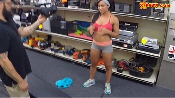 Gym trainer gets banged at the pawnshop