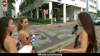 Slutty amateur babe is paid cash from some crazy public sex 24
