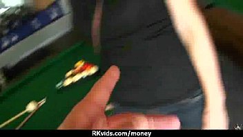 Sensual girl talked into having sex for cash 6