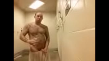 Hot shower after a good workout on the prison yard