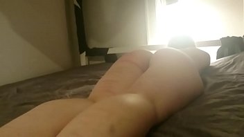 amateur tied on bed and whipped