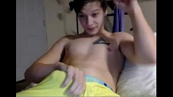 Sexy Young Boy Wanks his Cock & Cums on Cam - menoncum.com