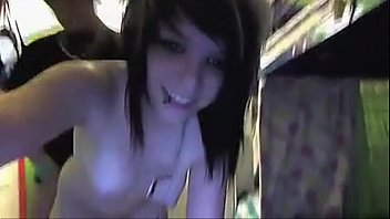 Emo teen with small tits fucks in stockings live on funcamsxxx.com
