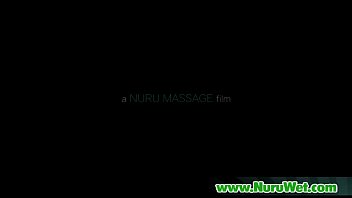 Nuru Slippery Gel auf sexy geilen Kunden und entspannende Massage 13