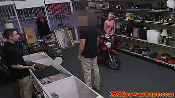 Pawnshop scooter amateur cocksucking manager