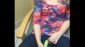 hot college chick showing off in the doctor office waiting room