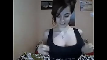 Hot teen showing her tits
