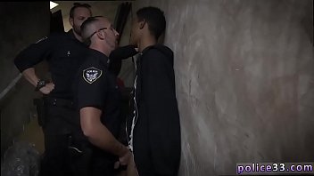 Leather cop blowjob video gay first time Suspect on the Run, Gets