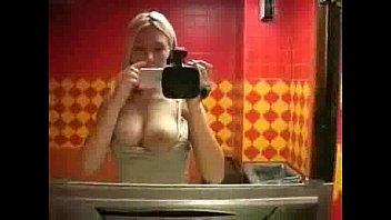 Nice blonde on the toilet