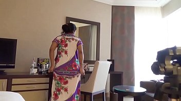 Indian Wife Kajol In Hotel Having Amazing Standing Sex With Blowjob and Pussy Fucking