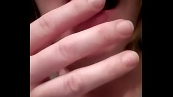 Hot short hair blonde milf teasing soacking fingers
