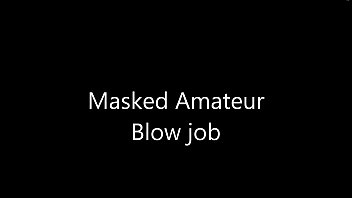 Amateur BWW masked Blowjob