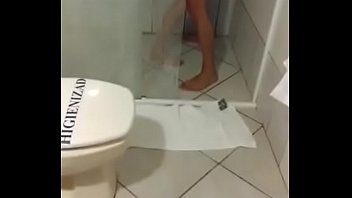 Cuckold Woman Fucking Lover In Shower While Cuckold Films