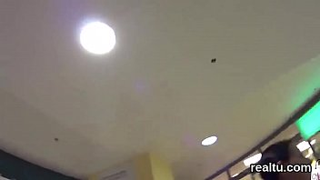 Enchanting czech girl gets seduced in the shopping centre and drilled in pov