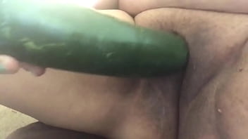 Wife Playing with Cucumber