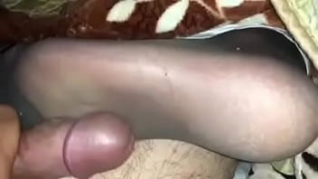 Filling my wife's foot with milk