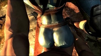 Jessica The Vault Girl wird im Jumpsuit Skyrim Fallout 3D-Porno hart gefickt