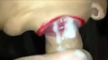Red lips blowjob