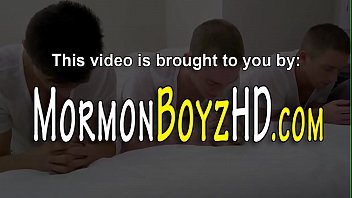 Mormon cums tugging cock