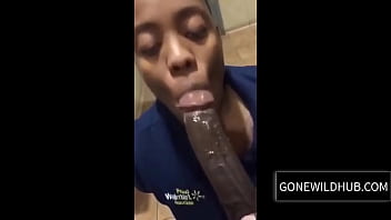 Walmart Worker Sucks Off Dude Inside Store Bathroom!