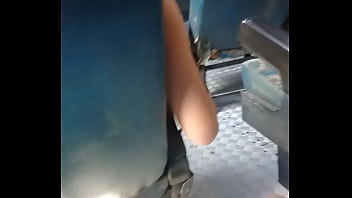 cumming on the bus