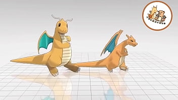 The Same Charizard & Dragonite Video Dancing With Differents Songs