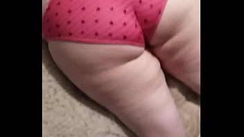 Ass in pink panties groped