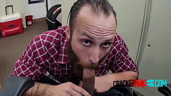Director convinces bearded guy into drilling his asshole deep and hard