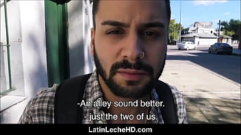 Junge Amateur Straight Latino bezahlt, um Homosexuell Guy In Alley POV ficken