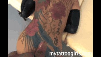Sexy tattooed jandi Lin fucks sucks real good