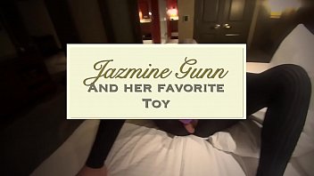 Jazmine Gunn with her new toy