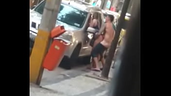 hot slut fucking in the street