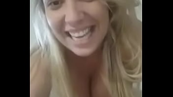 Naughty blonde sticks pencil in her pussy to say it's tight