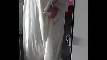 Satin nightgown cum