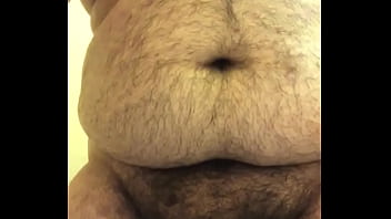 Chubby masturbates to orgasm