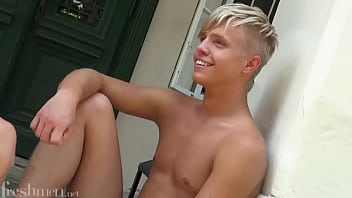 Cute blond masturbating