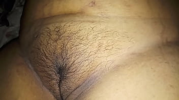 Wife's Light haired beautiful puffy pussy between creamy thigh
