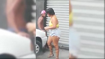 carrying a pole in the street