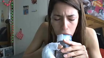 Hot Girl Deep Throats Water Bottle