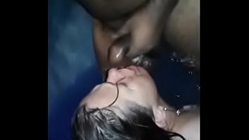 Big ass swedish slut sucks cock in a pool