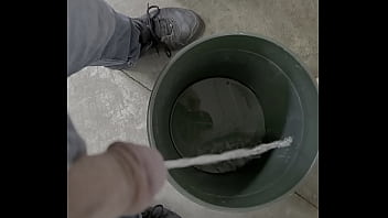 Peeing in a bucket