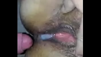 emptying the milk to a hairy pussy